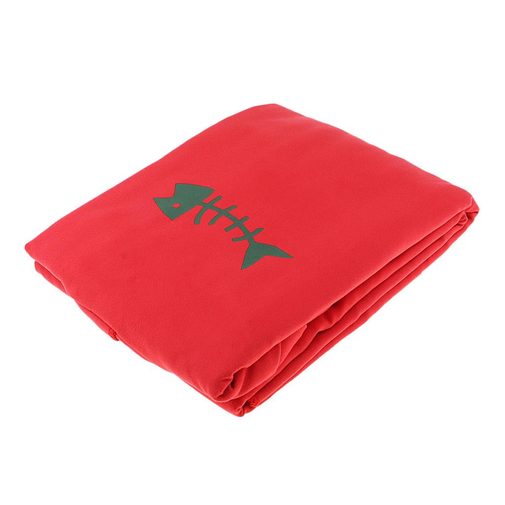 109x88cm Quick-drying Beach Poncho with Hooded and Wetsuit Changing Mat Bag 
