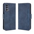 thumbnail image 1 of Case for Motorola MOTO G62 5G Cover Adjustable Detachable Card Holder Magnetic closure Leather Wallet Case - Blue, 1 of 5
