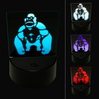 3d gorilla led light figure illusion 7 color deals changing smart touch usb table desk lamps fabulous