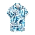 thumbnail image 3 of Mens Hawaiian Shirts Short Sleeve Button Down Shirt Men's Party Shirts Summer Beach Vacation Holiday Tropical Shirts, 3 of 5