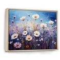 thumbnail image 2 of Designart "Cascading Blue Cornflowers III" Floral Floater Framed Wall Decor, 2 of 7