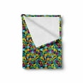 thumbnail image 2 of Colorful Soft Flannel Fleece Blanket, Hexagonal Mosaic with Vibrant Colored Geometrical Shapes Hipster Fun Teen Pattern, Cozy Plush for Indoor and Outdoor Use, 50" x 70", Multicolor, by Ambesonne, 2 of 6