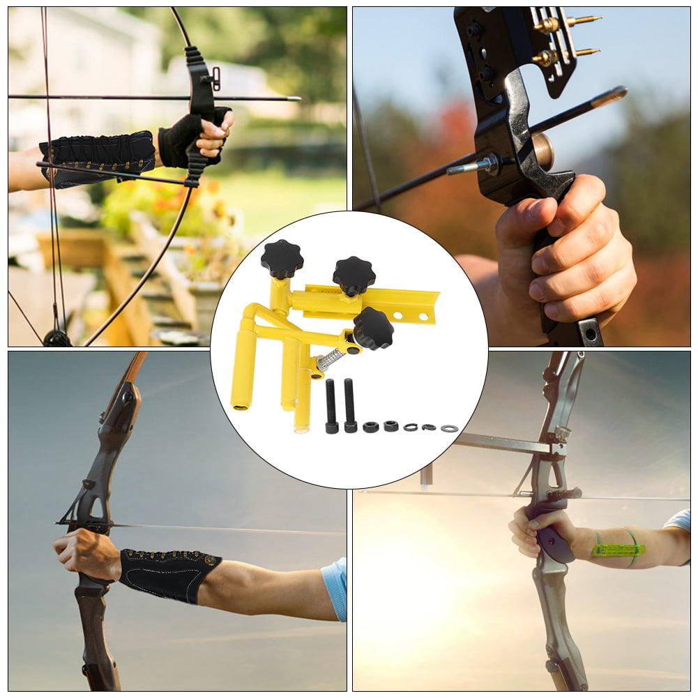 DGZZI Archery Kickstand Folding Portable Compound Bow Kick Stand Holder Scissor Legs Rack Bracket for Archery Target Shooting 
