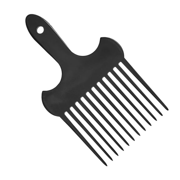 Unique Bargains African Hair Picks Hair Pick Combs Wide Tooth Styling Hair Combs for Women and Men Black 6.69"x3.94"
