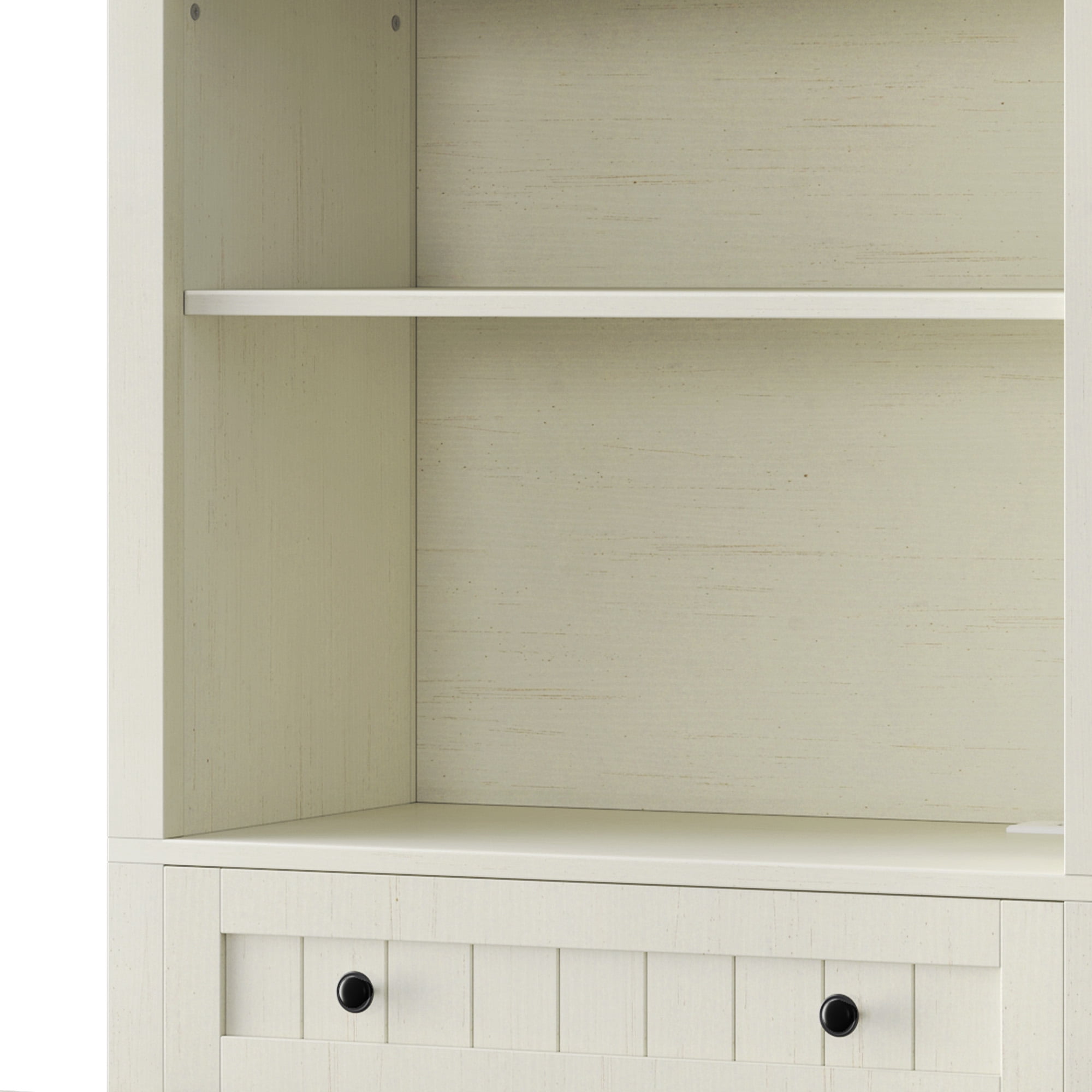 Uforic Arched Kitchen Pantry Cabinet, 73" Tall Farmhouse Wood Pantry Shelves with Charging Station, White