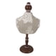 thumbnail image 3 of Soporte de collar Soporte de joyería Elegante Decoración de madera para niñas Exhibición de joyería Busto Soporte de exhibición Modelo de maniquí para, 3 of 8