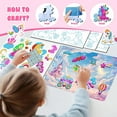 thumbnail image 2 of homicozy Art & Craft Activity for Kids-Foil Fun Unicorn & Princesses,No Mess Art Crafts for Girls,DIY Foil Foam Stickers,Creative Activity Kits,Kids Travel Toys,Gifts for Girls & Boys Ages 4-10, 2 of 8
