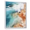 thumbnail image 2 of Designart "Beach Photo Calm Tide V" Nautical & Beach Floater Framed Canvas Print, 2 of 7