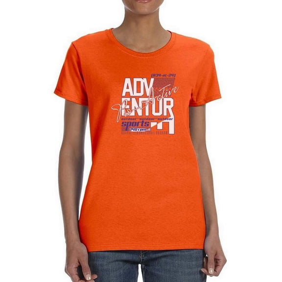 Adventure Pro-Active Sports Shaped T-Shirt Women -Image by Shutterstock, Female Medium