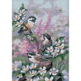thumbnail image 2 of Dimensions 242790 Gold Collection Petite Chickadees In Spring Counted Cross St-5 in. x 7 in., 2 of 2