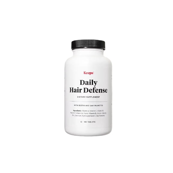 Keeps Daily Hair Defense Supplement for Men - 180 Tablets - 3 Month Supply
