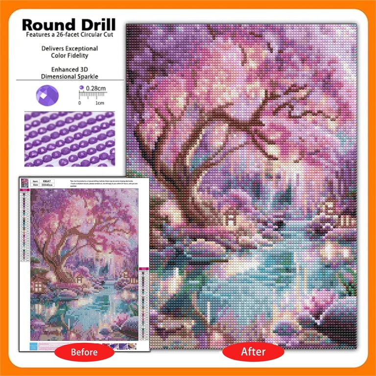 CSZPPQAF 5D Diamond Painting Ancient Tree Kit photo 3