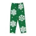 thumbnail image 4 of Sigee Snowflake Print Women's Soft Pajama Pants - Breathable and Comfortable Lounge Sleep Bottoms with Elastic Waistband and Pockets-X-Large, 4 of 9