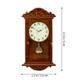 thumbnail image 2 of OFFIGAM Miniature Brown Toy Clock for Dollhouse Furniture, Realistic Decor Accessory for Dollhouse Enthusiasts, 2 of 11