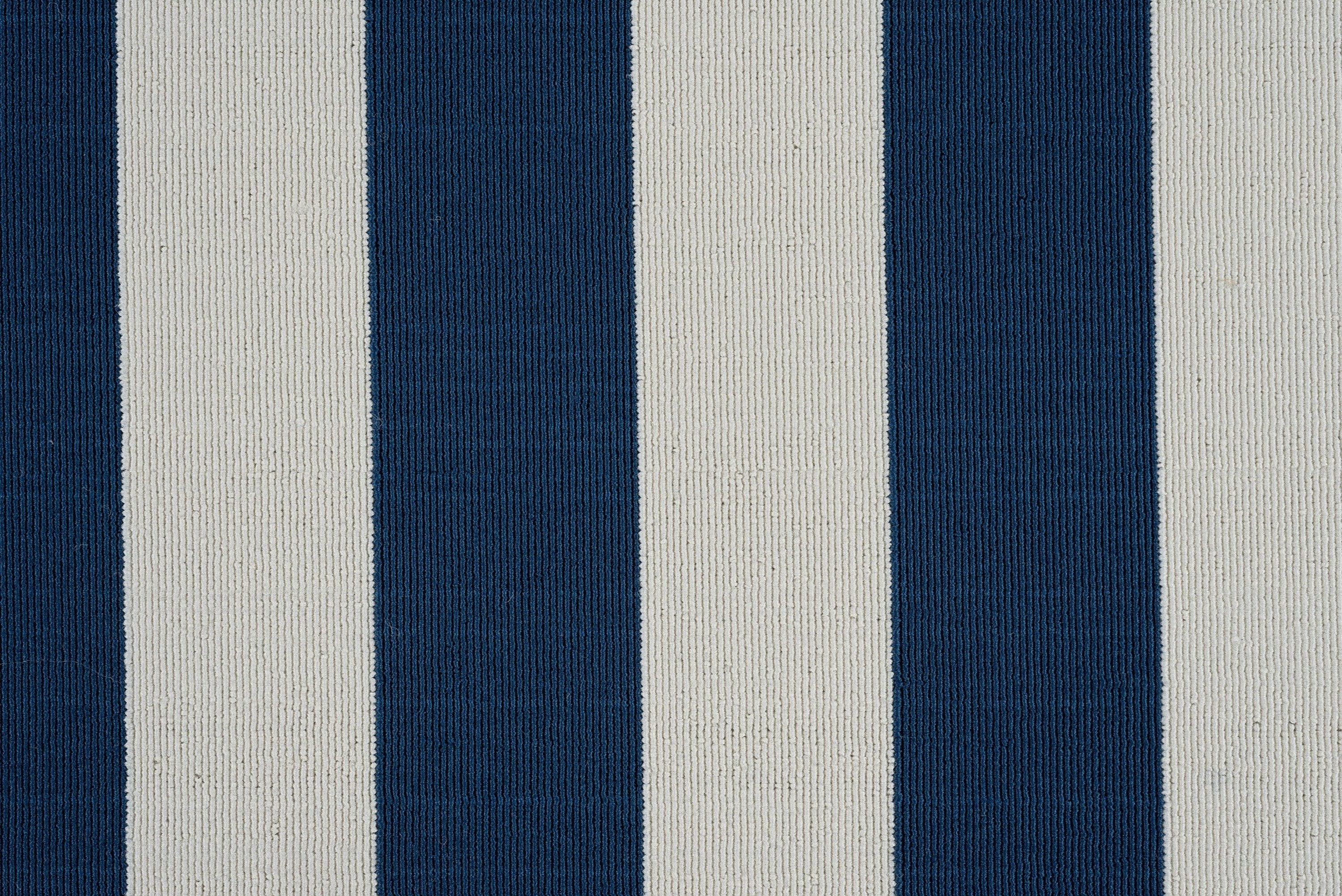 5x8 Water Resistant, Indoor Outdoor Rugs for Patios, Front Door Entry, Entryway, Deck, Porch, Balcony | Outside Area Rug for Patio | Navy, Stripe | Size: 5'3'' x 7'3''