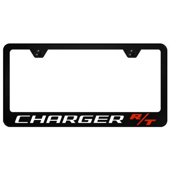 Dodge Charger UV Print Polycarbonate License Plate Frame (Black)