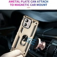 thumbnail image 5 of Compatible with Motorola Moto Edge Plus 2023 Case Built-in 360 Ring Holder Kickstand, Extreme Protection Military Armor Magnetic Car Dual Layer Protective Heavy Duty Phone Cover,Gold, 5 of 7