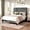 Gray, variant on Amolife Full Bed Frame, Velvet Upholstered Platform Bed with Adjustable Headboard, Mattress Foundation with Strong Wooden Slats, No Box Spring Needed, Black