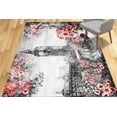 thumbnail image 4 of View Rug, Salon Rugs, Abstract Landscape Rug, Wedding Rugs, Home Decor Rug, Fink Flower Rugs, Bridesmaid Gift Rug, Home Decor, Large Rugs, 3.3'x9.2' - 100x280 cm, 4 of 8