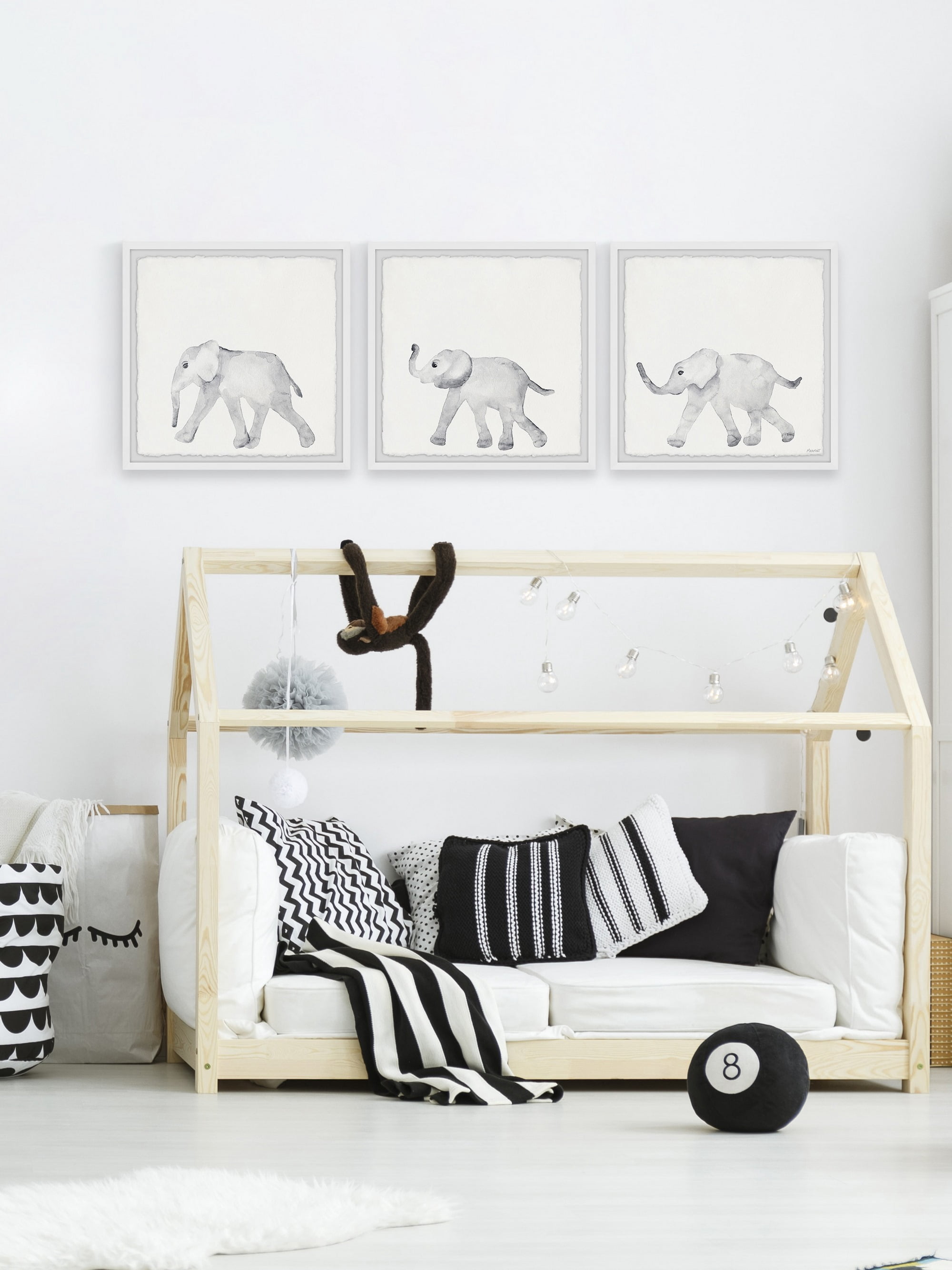 Marmont Hill Elephant Parade Triptych