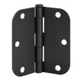 thumbnail image 5 of Design House 12-Pack 3.5" H x .625" Radius Butterfly Interior/Exterior Door Hinges, Matte Black, 5 of 14