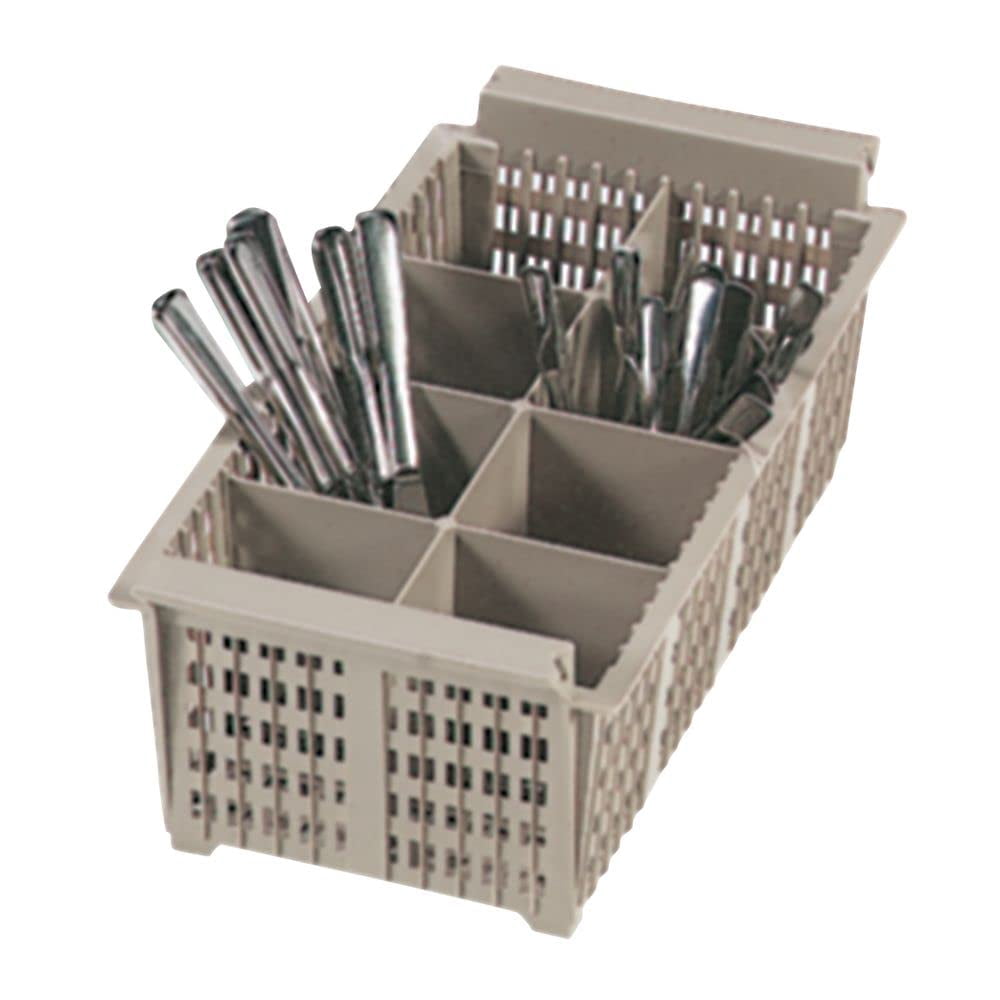 Traex 1372 Beige Flatware Basket with Handles