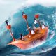 thumbnail image 2 of FELTECHELECTR Juego de equilibrio de barco pirata divertido y creativo, juguete educativo, regalo para niños., 2 of 6