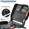 thumbnail image 4 of FORMRS Zipper Binder with Shoulder Strap 2-inch Ring 500 Sheet Capacity File Bag, Blue Apple Pattern, 4 of 5