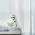 thumbnail image 3 of Rosnek Sheer Curtains Elegant Sheer Window Drapes Rod Pocket, Single Panel in White, 3 of 5