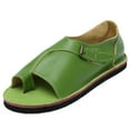thumbnail image 3 of zttd summer women's sandals retro buckle-strap sandals flat bottom roman ladies shoes women's slipper a, 3 of 9