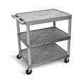 thumbnail image 2 of LUXOR HE33-G Utility Cart - 3 Shelves Structural Foam Plastic, 2 of 2