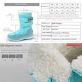 thumbnail image 5 of Botas de nieve de estilo coreano para hombre y mujer, de algodón, gruesas, cálidas, impermeables, antideslizantes, de felpa de lana, para exteriores, de noreste, para invierno, 5 of 5