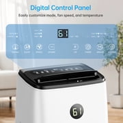 Lcxmtv 16,000 BTU Inverter Portable Air Conditioner, Dual Hose AC Unit for Large Rooms up to 800 Sq. Ft., 3-in-1 Cooler with Dehumidifier, Fan and DIY Window Kit, Quiet Sleep Mode (42dB)