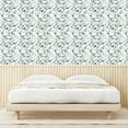 thumbnail image 3 of Ambesonne Leaf Peel & Stick Wallpaper for Home, Leaves and Water Splash Print, 13"x100", Dark Cadet Blue and Green, 3 of 5