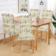 thumbnail image 2 of Yayeee 4 Pack Dining Chair Covers Stretch Parson Chairs Slipcovers Seat Protector, Beige Wildflowers, 2 of 6
