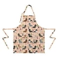 thumbnail image 2 of Black Cute Dachshund Dog and Wine Apron-Garden Aprons for Women with Pockets-Cotton Linen Waterproof Kitchen Cooking Gardening Aprons Adjustable for Kitchen,Cooking,BBQ and Salon 33x27 Inch, 2 of 7