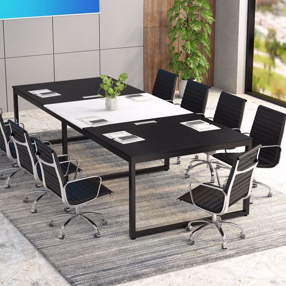 Ford Executive Modern Conference Table in White Rectangle 