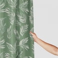 thumbnail image 3 of Orinice Plant Sage Green Shower Curtain Plant Palm Leaf Bathroom Trim With 12 Hooks - Tropical Floral Green Curtain - Modern Home Bedroom Decor &amp; Holiday Gifts Teen Adult 69x72, 3 of 7