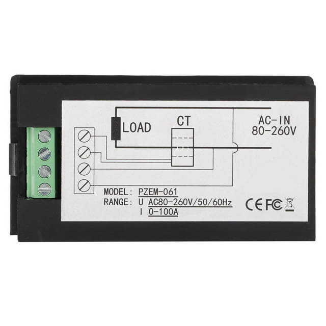 FLAMEEN AC Voltmeter, AC80-260V + CT Voltage Meter For Indoor Use