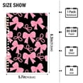 thumbnail image 3 of joogoo A5 Spiral Journal Notebook Pink Bows College Ruled Notebooks 8.3" x 5.7" 1 PC, 3 of 8