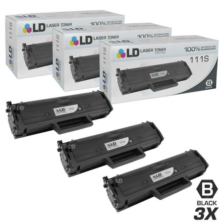 Compatible Replacements for Samsung MLT-D111S Set of 3 Black Laser Toner Cartridges for use in Samsung Xpress M2020W, and M2070FW s