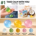thumbnail image 6 of Non-Rebounding Coconut Oil Squish Ball Portable High Moldable Stress squeeshy Reusable Soft and Non-Sticky Handmade Sensory balls Odorless Easy to Clean Relieve Anxiety Improving, 6 of 7