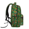 thumbnail image 3 of Fotbe Mask And Palm Leaves Pattern Casual Backpack for School, Travel, and Outdoor Activities - Durable, Lightweight, and Comfortable, 3 of 5