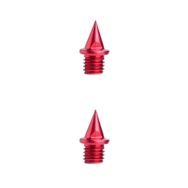 Advancent Spikes Professional Durable Hard Field Track Studs Entrenadores Pinzas Reemplazos Accesorios de competencia al aire libre Rojo Rojo 2piezas
