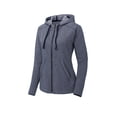thumbnail image 3 of Sport Tek Adult Female Women Electric Heather Jacket True Navy Hthr 3X-Large, 3 of 4