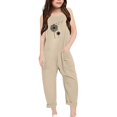 thumbnail image 4 of Girls' Jumpsuits Rompers Cute Summer Clothes Rompers with Pockets Girls Outfit 13-14 Years Girls Fashion, 4 of 6