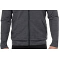 thumbnail image 4 of Tri Moutnain Men's Tri Blend French Terry Hoodie Kangaroo Pocket Zip Sweatshirt 2x 3x 4x, 4 of 7