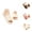 White, variant on Fuzzy Slippers for Women Plush Non Christmas Slides Women's Plu Sh Open Toecotton Slippers Flat Bottom Warm Indoor Non Home