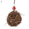 thumbnail image 4 of Flmtop Parrot Toy Vine Rattan Ball Ring Bell Swing Bird Parakeet Hanging Pet Cage Decor Random Color, 4 of 8
