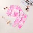 thumbnail image 2 of Younger Tree Toddler Baby Girl Sweatshirt Set Kid Fall Long Sleeve Crew Neck Sweatsuit Clothes Outfits for 2-3T, 2 of 8